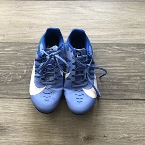 blue nike track spikes
